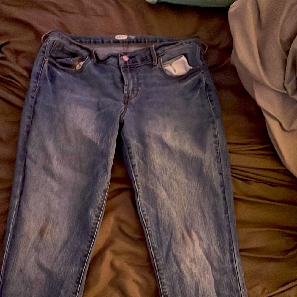 old navy original blue skinny jeans